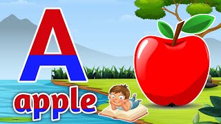 a for apple b for ball  abcd alphabet song  phonics song  nursery rhymes kids video [upl. by Horner539]