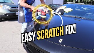 One Polish Car Scratch Fix A Must Know for Detailers [upl. by Kcirdled]