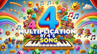 MULTIPLICATION BY 4S l NURSERY RHYMES amp KIDS SONG l [upl. by Mukerji]