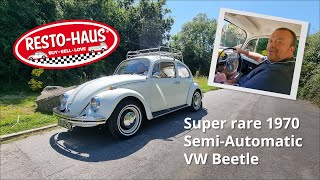 Super rare 1970 SemiAutomatic VW Beetle [upl. by Innek229]