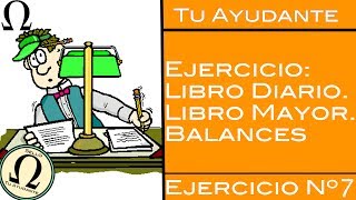 7 El dueño aportó nuevo capital  Ejercicio Libro Diario amp Mayor 1 [upl. by Treble]