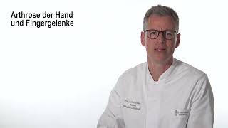 Hand  Arthrose der Hand und Fingergelenke Prof Dr Thomas Kälicke GFO Kliniken Bonn [upl. by Missie991]