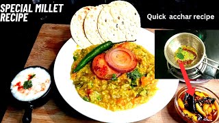 Healthy Foxtail Millet Khichdi  कंगनी की हेल्दी खिचड़ी कुकर में  Millet Recipe by Shampa [upl. by Rep36]