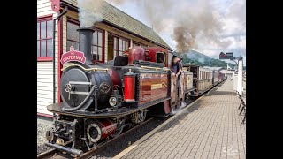 Ffestiniog amp Welsh Highland Railway  Merddin Emrys narrow gauge at Porthmadog [upl. by Ane]