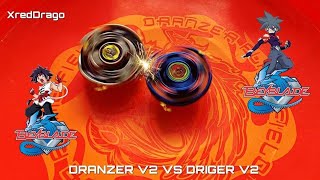 Dranzer V2 VS Driger V2  Beyblade Battle  Old school  Takara Tomy [upl. by Rusty]