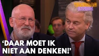 Wilders Ik moet er niet aan denken dat Timmermans dadelijk in het kabinet komt’  VANDAAG INSIDE [upl. by Anirb]