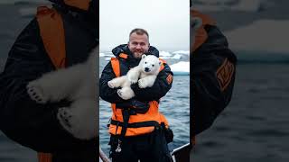 An adorable polar bear rescued in the Arctic [upl. by Frydman7]