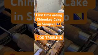 Bosnian Version of Chimney Cake chimneycake trdelnik bosnian sarajevo bosnianfood balkans [upl. by Pleione933]