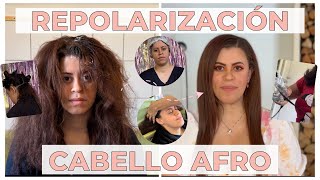 REPOLARIZACIÓN EN CABELLO AFRO  Ancamar [upl. by Floridia489]