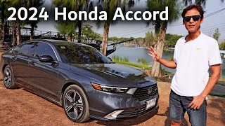 2024 Honda Accord eHEV Hybrid Review  WalkaroundTest Drive0100 [upl. by Leahcin]