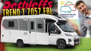 FAMILIEN lieben diesen Grundriss 😍  Dethleffs Trend T 7057 EBL  Caravan Salon Düsseldorf 2024 [upl. by Iduj]