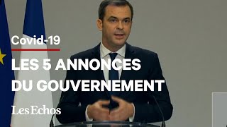 Covid19  les 5 annonces d’Olivier Véran [upl. by Mechling]