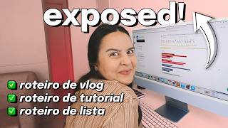 Exemplos Reais De Roteiros De Vídeo Que Dão Views  Como Faço Meus Roteiros De Vídeo Pro YouTube [upl. by Ynohtnaed]