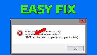 How To Fix Unarcdll Returned an Error Code [upl. by Karolyn]