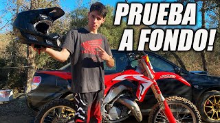 Unboxing y Review I MI NUEVO casco FOX v3 RS carbono  CR125 🔥 [upl. by Muhcan]