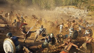 Assassins Creed Odyssey Conquest Battle 1 Spartans VS Athenians All out combat Gameplay [upl. by Emery]