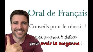 BAC ORAL de FRANÇAIS ✍️ AVOIR la MOYENNE 😌 CONSEILS pour le RÉUSSIR [upl. by Oinota]