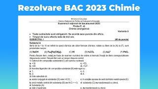 Rezolvare BAC Chimie Anorganică 2023  Subiectul I [upl. by Lon]