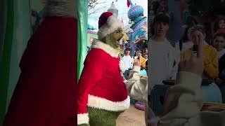 AN ICONIC ENTRANCE FROM THE GRINCH AT UNIVERSAL STUDIOS ORLANDO  GRINCHMAS [upl. by Xonel]