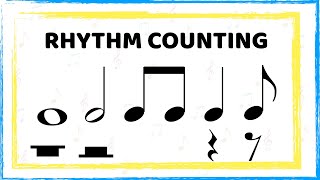 Counting rhythms Whole half quarter eighth notes and rests [upl. by Bum]