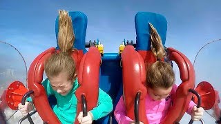 KIDS  GIRLS 1  Funny Slingshot Ride Compilation [upl. by Schaumberger]