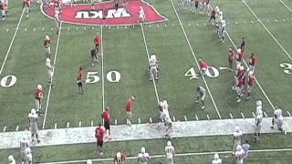 Linebacker Drills  3 Line Oklahoma [upl. by Vanny]