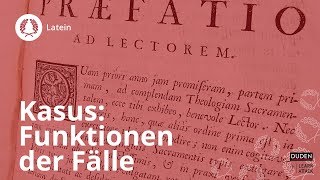 Lateinische Kasus Funktionen der Fälle im Überblick – Latein  Duden Learnattack [upl. by Nnyw]