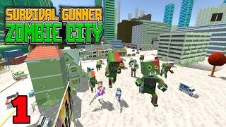 Survival Gunner  Zombie City Walkthrough Gameplay Android\ISO [upl. by Akehsal]