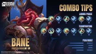 HERO BANE  Bane FighterMage Combo Tips Auto Win mlbb mobilelegends video [upl. by Ynaitirb784]