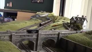 N Gauge Four Oaks Street Station Model Railway Part 99 Running session [upl. by Akeenahs]