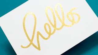 5 Ways to Add Gold Foil [upl. by Decato]