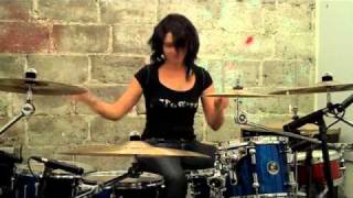 Drum girl  Emmanuelle Caplette On dongdendrum uploadflv [upl. by Anurb]