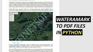 Add watermark to all pages of PDF file in python [upl. by Vilma149]