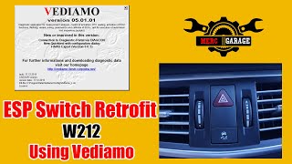 ESP Switch Retrofit  W212  Using Vediamo [upl. by Stroup]