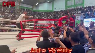 Joni w VS Winky Halo Nakdoko Ring Boxing Timor Leste [upl. by Assilev]