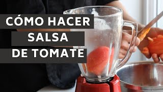 Salsa de tomate fácil y rápida para pizzas o pastas [upl. by Ardekal]