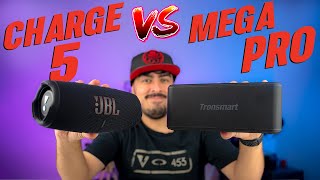 JBL CHARGE 5 vs TRONSMART MEGA PRO  Qual é a melhor Comparativo PTBR [upl. by Camden]