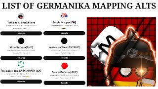 List of Germanika Mapping alts [upl. by Nylemaj]