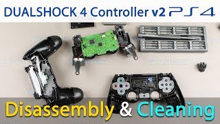 PS4 DualShock v2 controller disassembly and repair buttons cleaning [upl. by Denni]