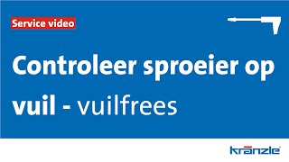 Hoe verstopping van vuilfreeslans Kränzle repareren [upl. by Most]