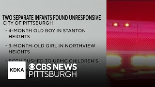 2 separate infants found unresponsive in Pittsburgh neighborhoods [upl. by Aiclef718]