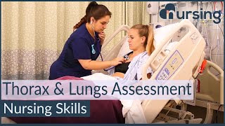 Assessing the Thorax and Lungs Nursing Skills [upl. by Edaw]