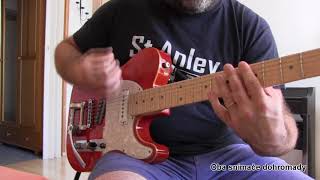 GampL ASAT Classic Custom Semihollow Bigsby test [upl. by Gromme228]