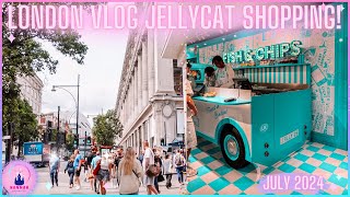 London Vlog Selfridges New Jellycat Fish amp Chip Experience July 2024 Hamleys Harry Potter Loungefly [upl. by Meakem]