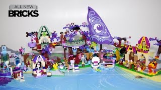 Lego Elves 41075 Treetop Hideaway with Bakery  Ship  Spa  Workshop Speed Build [upl. by Garey234]