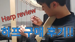 미니하프 구매 후기 직장인 취미 악기 독학 하프시클 26현 풀레버HarpsicleMiniHarp review [upl. by Noram218]