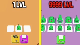 MAX LEVEL in Toy Tanks Merge Game [upl. by Mich448]