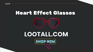 Heart Effect Diffraction Glasses See Hearts Heart Shaped Special Effect Glasses [upl. by Coffeng]