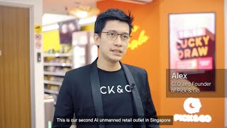 Inside First Checkout Free 247 AIpowered Unmanned Store Within NUS PickampGo [upl. by Kcirddahc405]