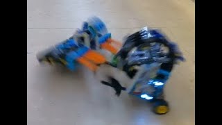 Lego BattleBots Catastrophe vs Drumroll 4 [upl. by Analaj]